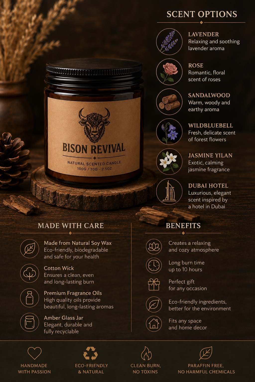Bison Revival™ Signature Candle